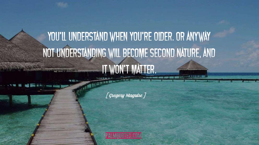 Not Understanding quotes by Gregory Maguire