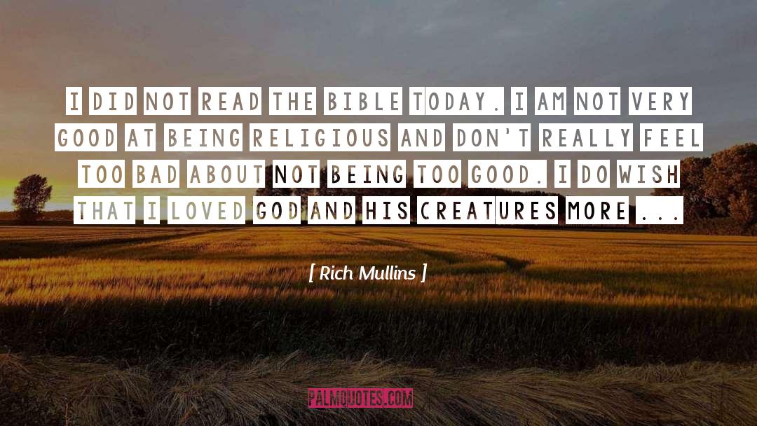 Not Very quotes by Rich Mullins