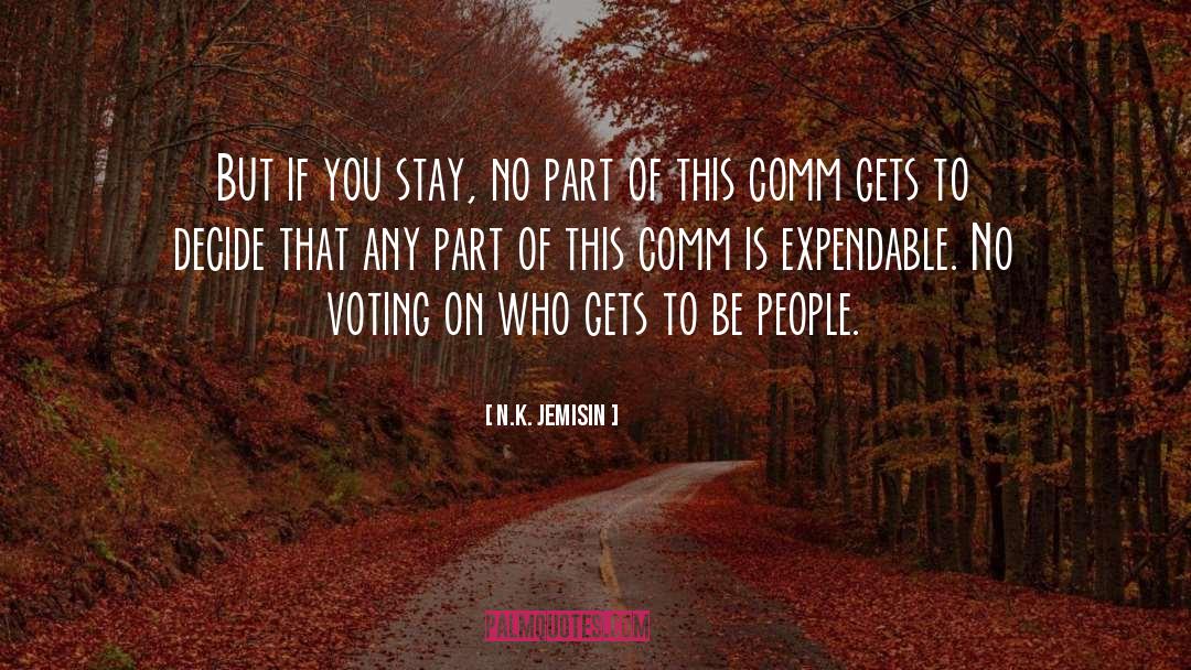 Not Voting quotes by N.K. Jemisin
