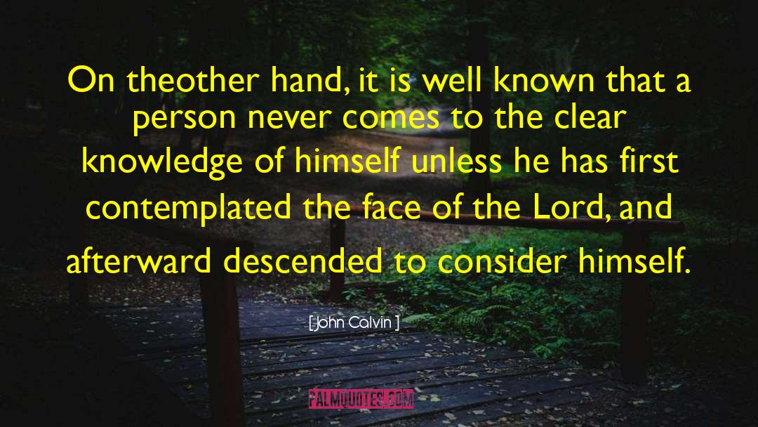 Not Well Known quotes by John Calvin