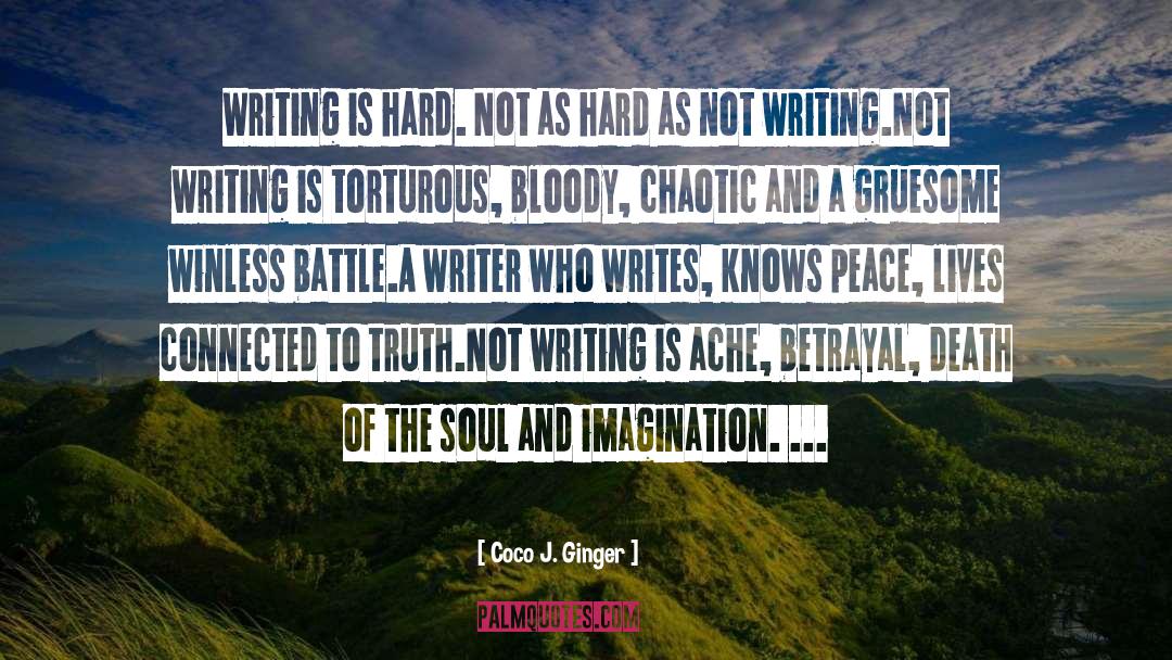 Not Writing quotes by Coco J. Ginger