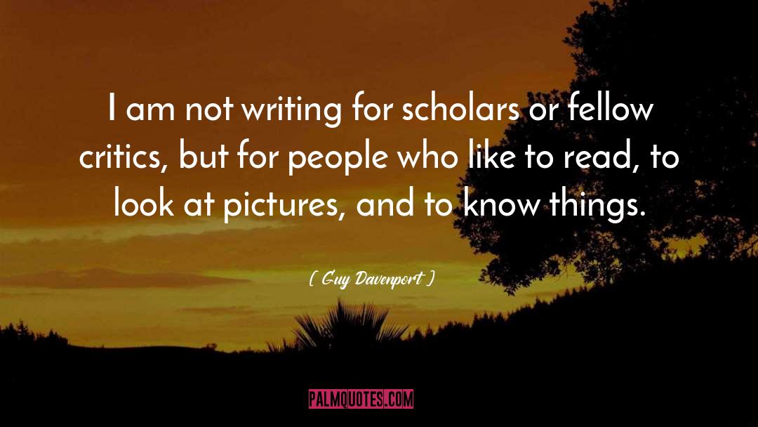 Not Writing quotes by Guy Davenport