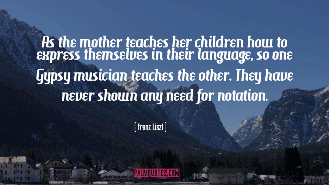 Notation quotes by Franz Liszt