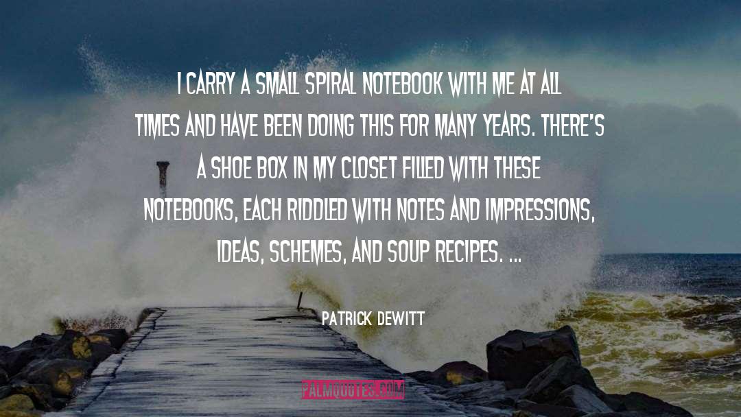 Notebook Memorable quotes by Patrick DeWitt