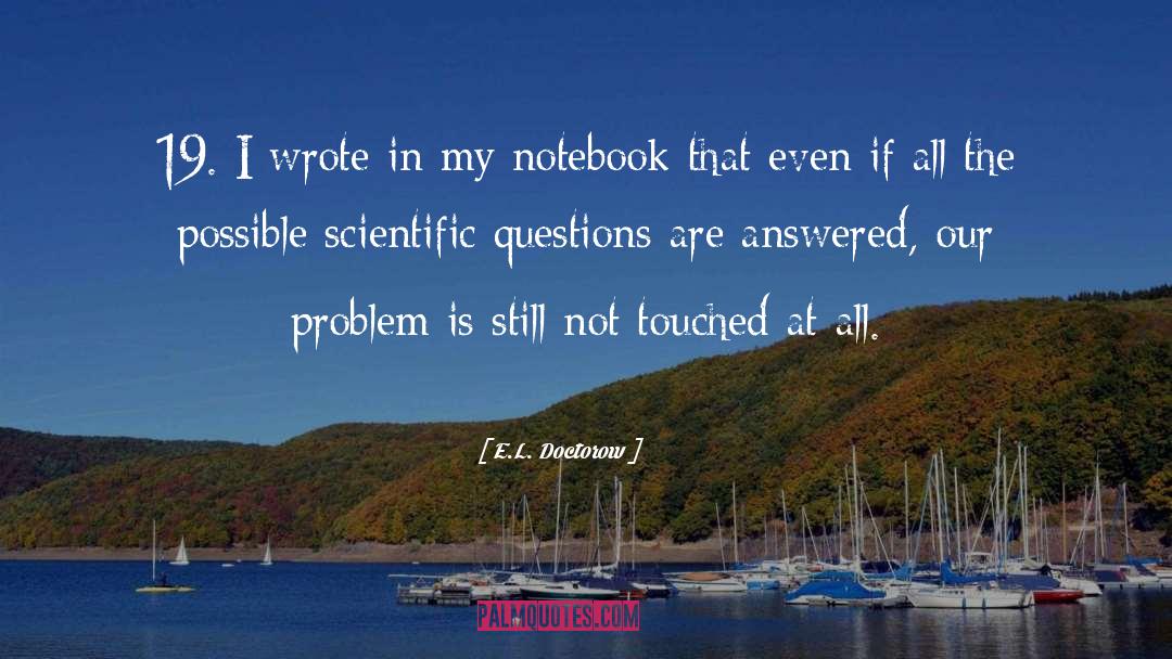 Notebook quotes by E.L. Doctorow