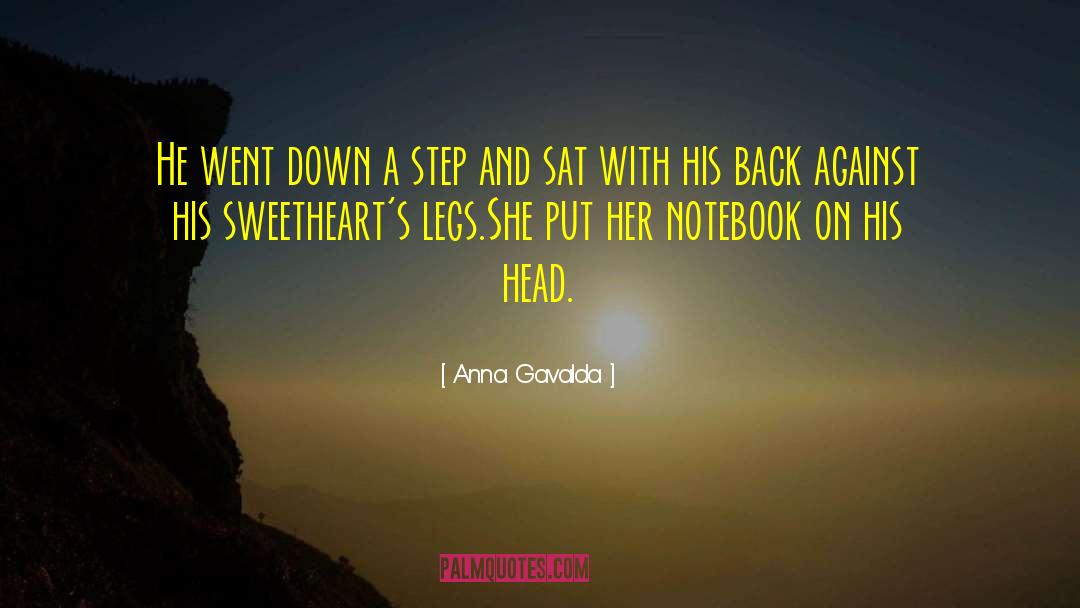 Notebook quotes by Anna Gavalda