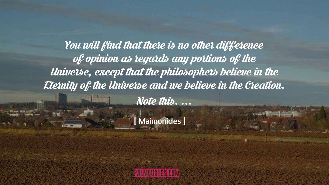 Notes From The Universe quotes by Maimonides