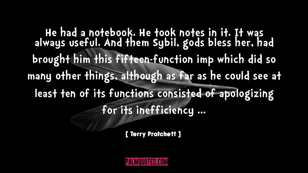 Notes quotes by Terry Pratchett