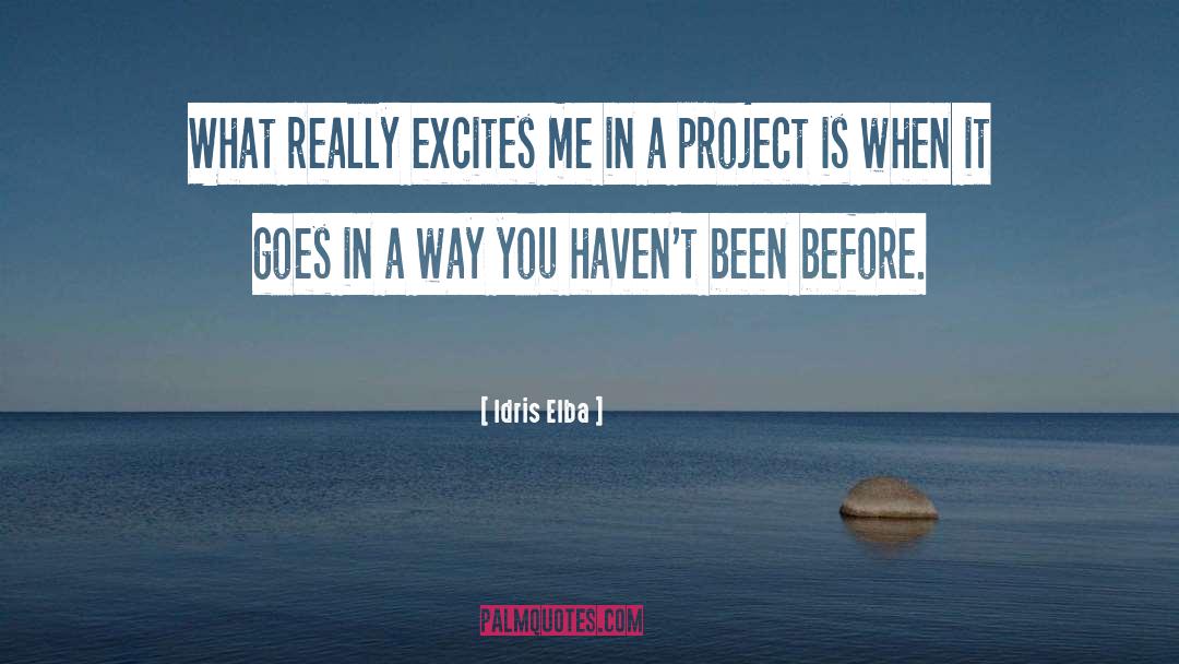 Nothing Excites You quotes by Idris Elba
