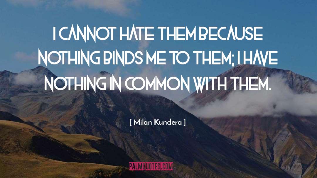 Nothing In Common quotes by Milan Kundera