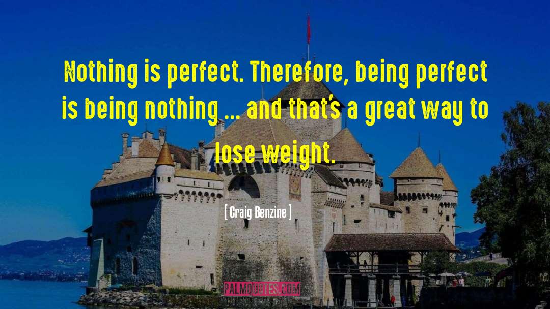 Nothing Is Perfect quotes by Craig Benzine