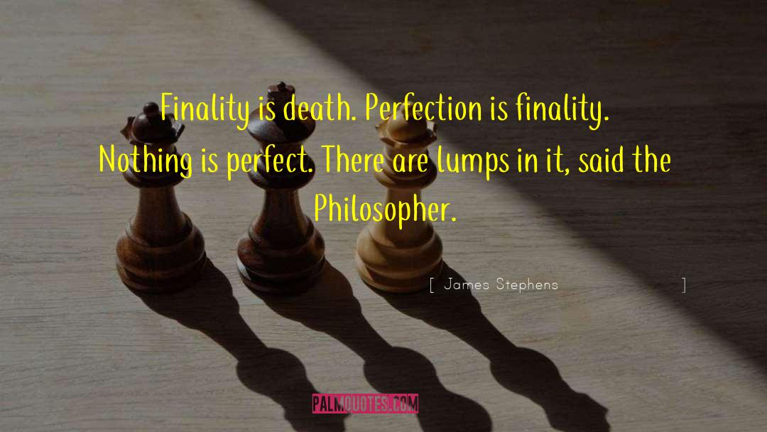 Nothing Is Perfect quotes by James Stephens