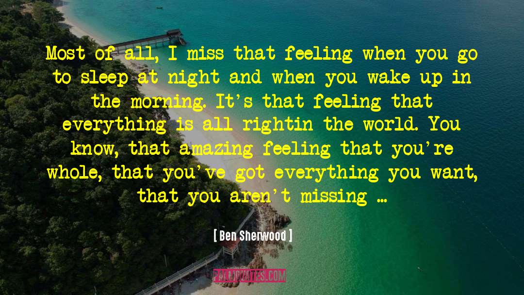 Nothing Lasts For Long quotes by Ben Sherwood