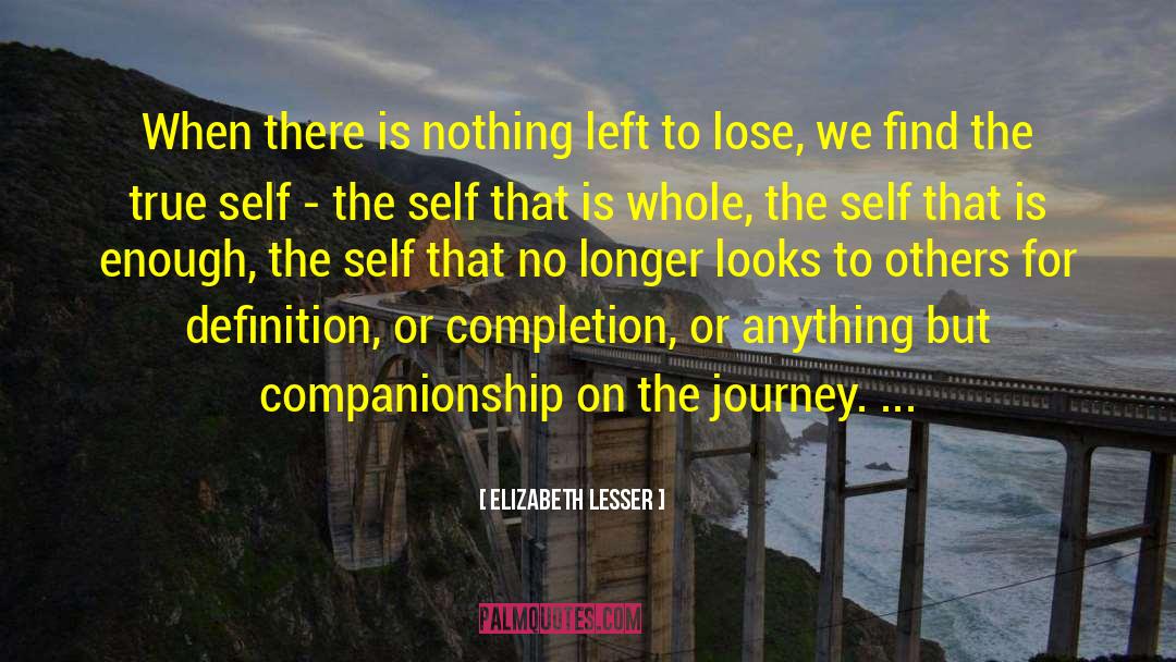 Nothing Left To Lose quotes by Elizabeth Lesser