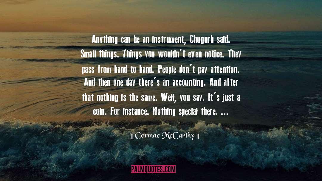 Nothing Special quotes by Cormac McCarthy