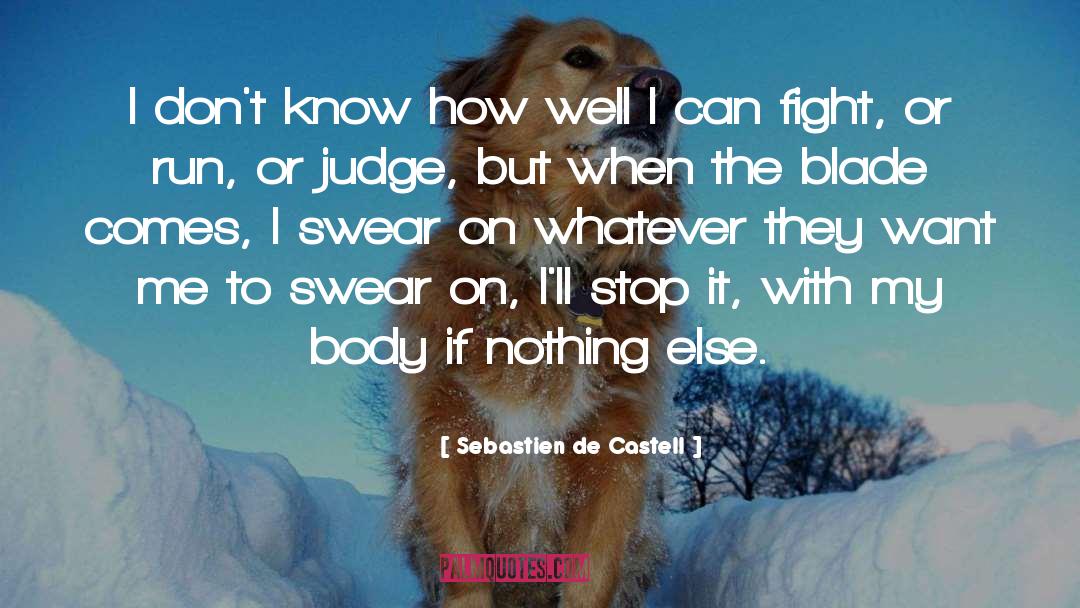 Nothing Stop Me quotes by Sebastien De Castell