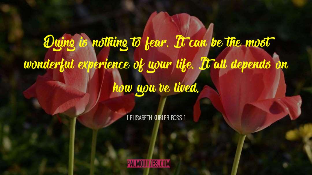 Nothing To Fear quotes by Elisabeth Kubler Ross