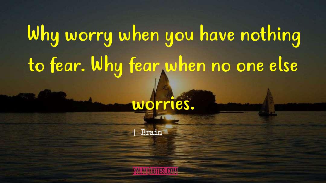 Nothing To Fear quotes by Brain