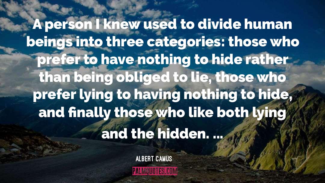 Nothing To Hide quotes by Albert Camus