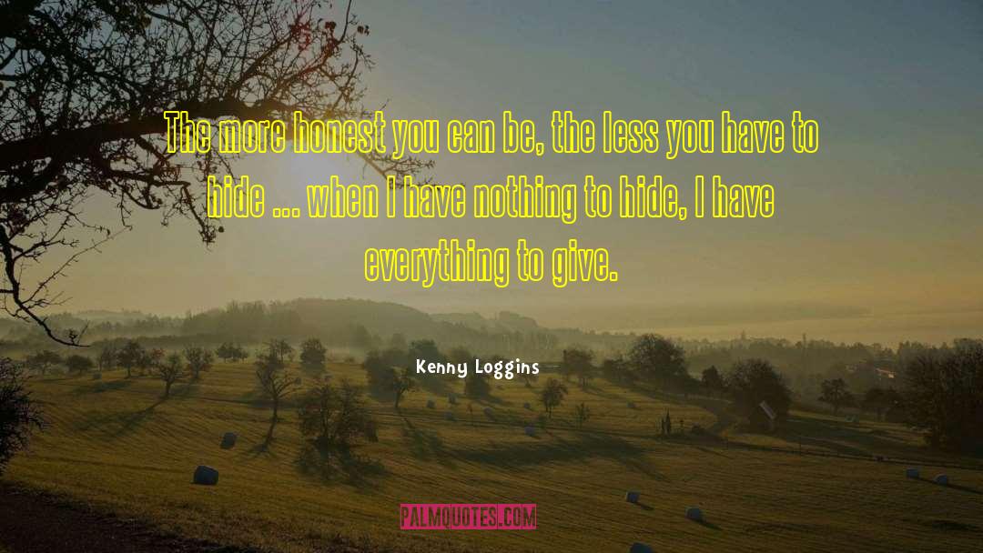 Nothing To Hide quotes by Kenny Loggins
