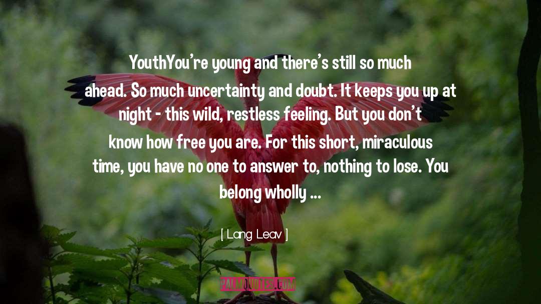 Nothing To Lose quotes by Lang Leav