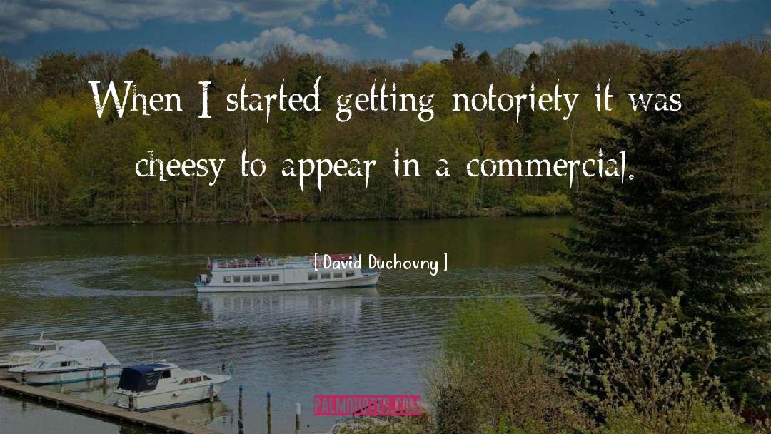 Notoriety quotes by David Duchovny