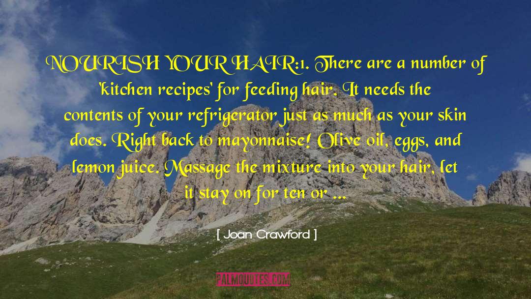 Nourish quotes by Joan Crawford