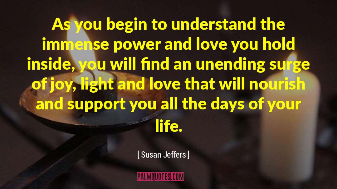 Nourish quotes by Susan Jeffers