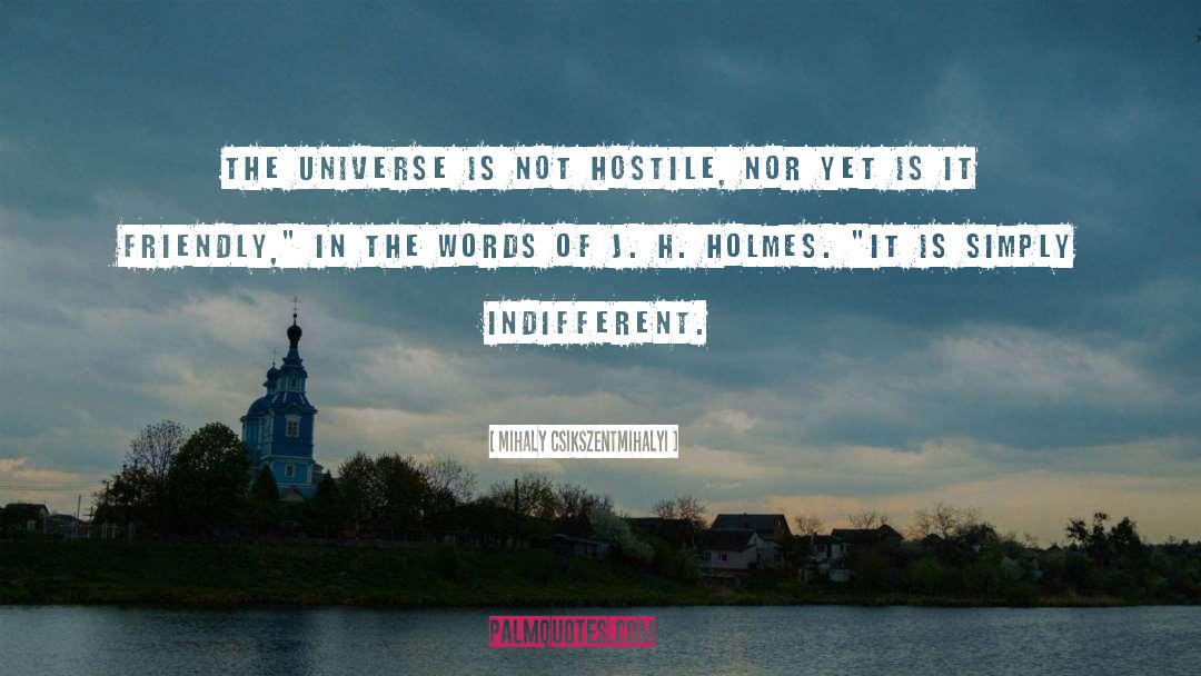 Nourish The Universe quotes by Mihaly Csikszentmihalyi