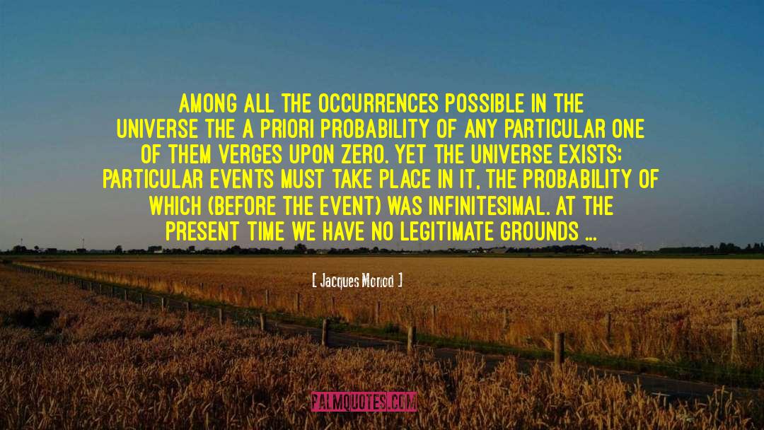 Nourish The Universe quotes by Jacques Monod