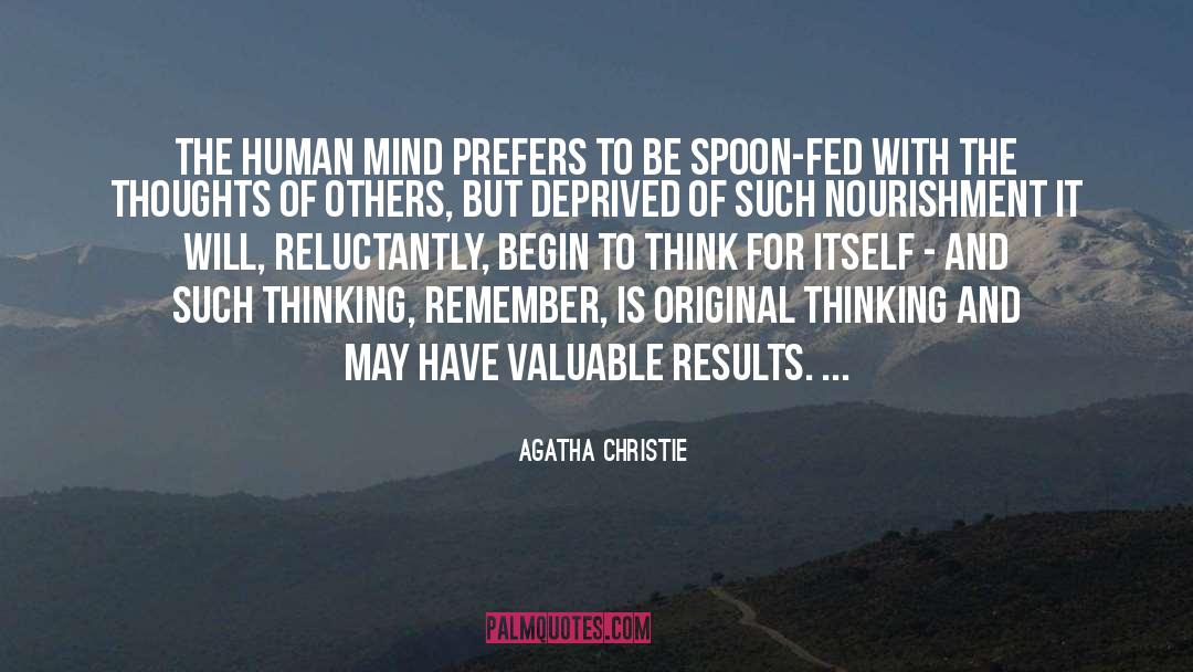 Nourishment quotes by Agatha Christie