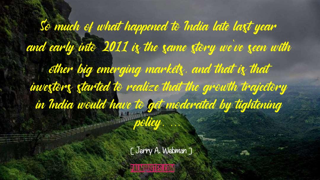 Nov 2011 quotes by Jerry A. Webman