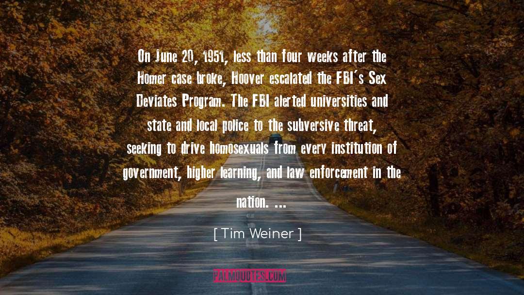 Nov 2011 quotes by Tim Weiner