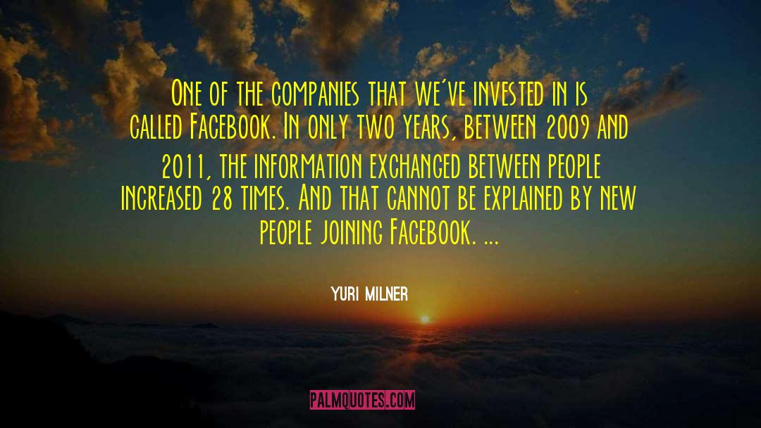 Nov 2011 quotes by Yuri Milner
