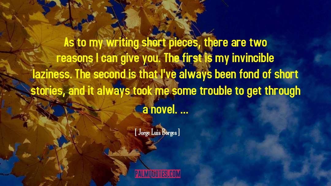 Novel Writing quotes by Jorge Luis Borges