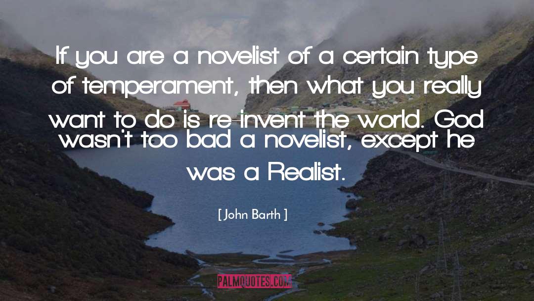 Novelist quotes by John Barth