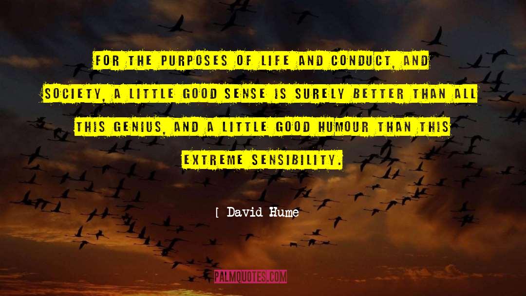 Novelists Life quotes by David Hume