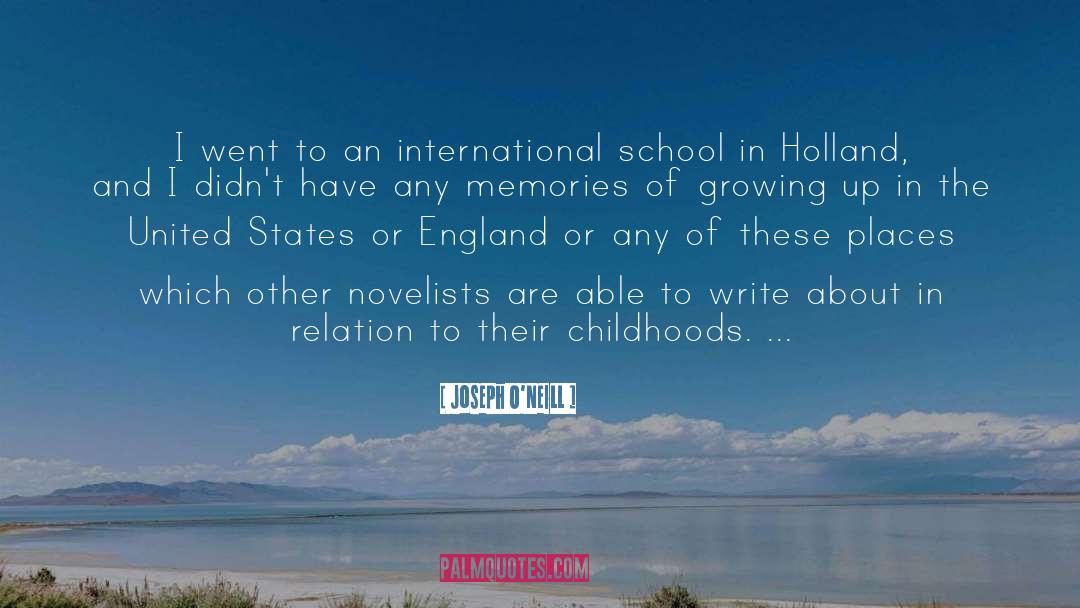 Novelists quotes by Joseph O'Neill