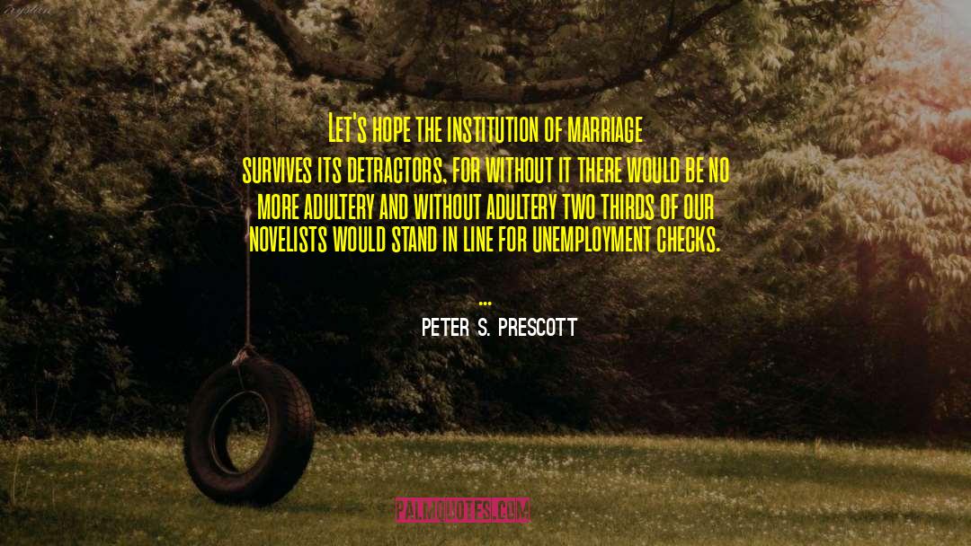 Novelists quotes by Peter S. Prescott