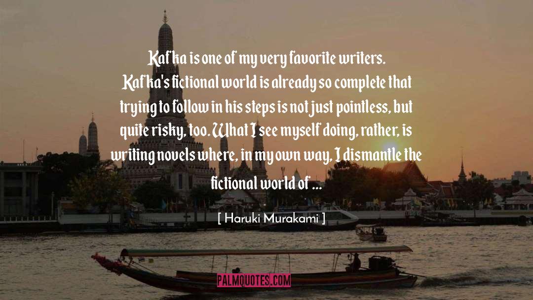Novels quotes by Haruki Murakami