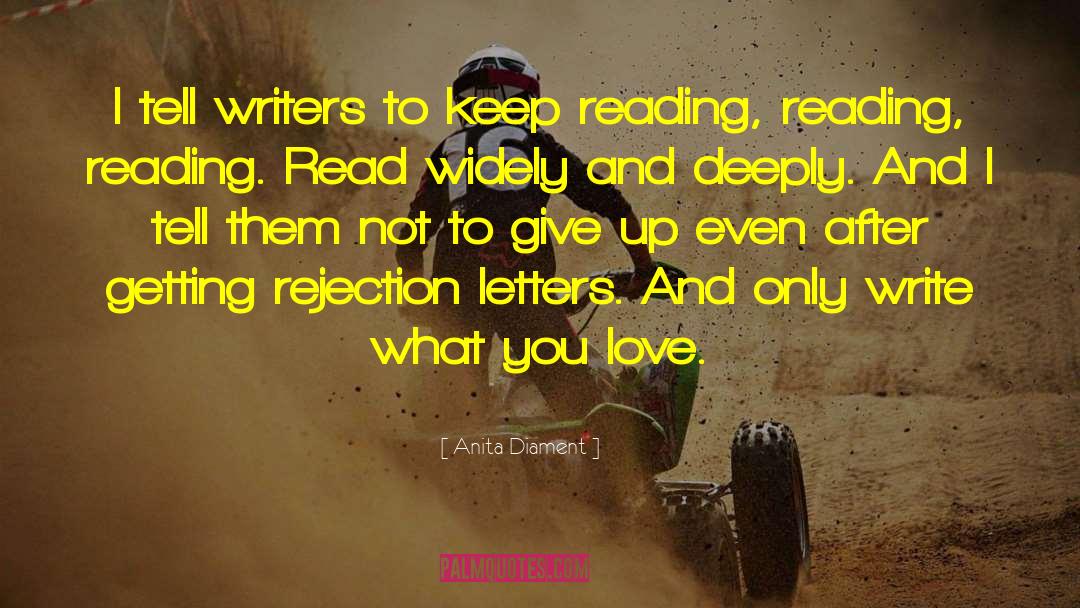 Novels Rejection Letters quotes by Anita Diament