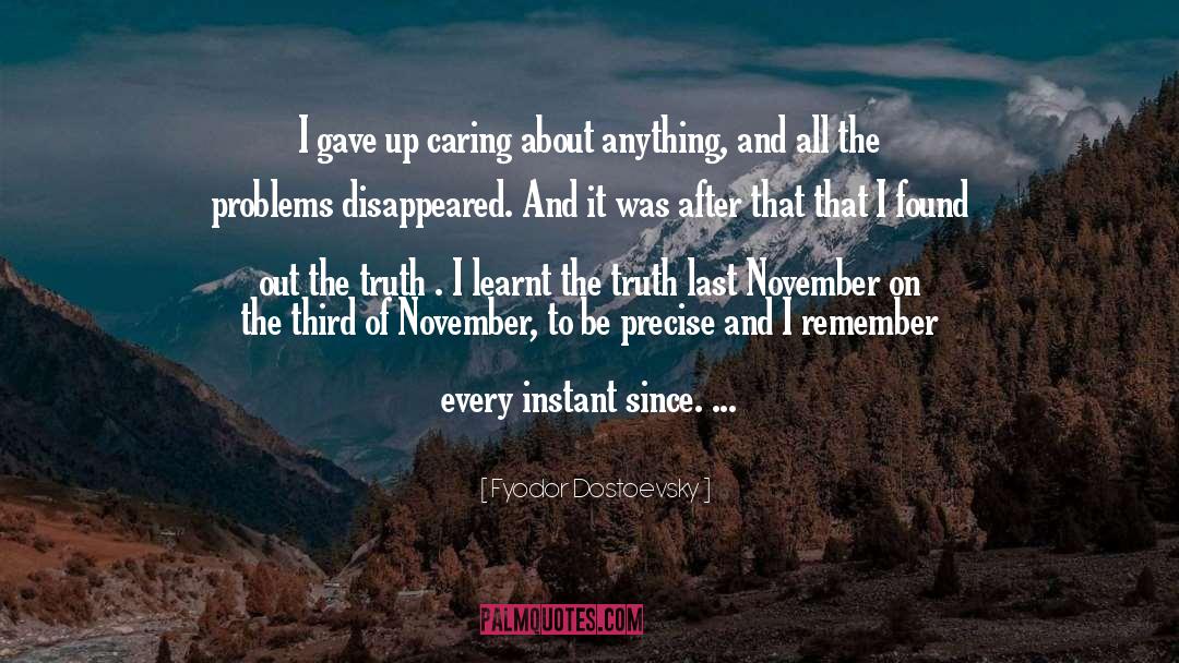 November quotes by Fyodor Dostoevsky