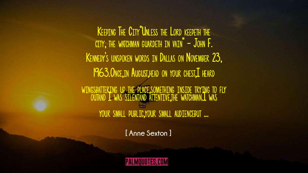 November quotes by Anne Sexton