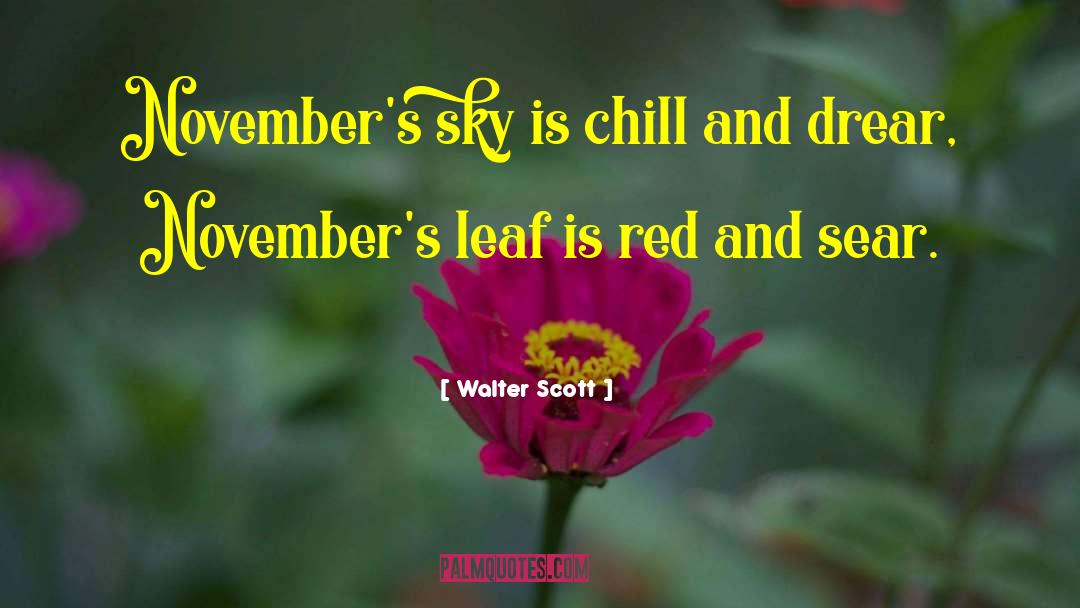 November quotes by Walter Scott