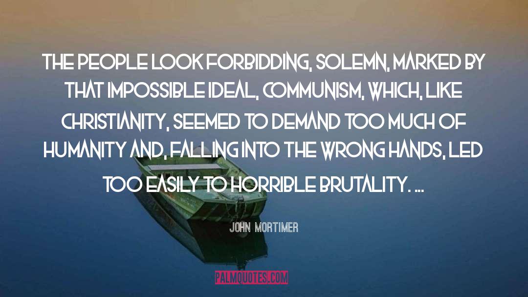 November Solemn quotes by John Mortimer