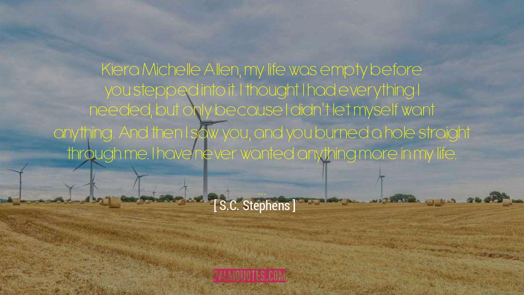 Now Im All Messed Up quotes by S.C. Stephens