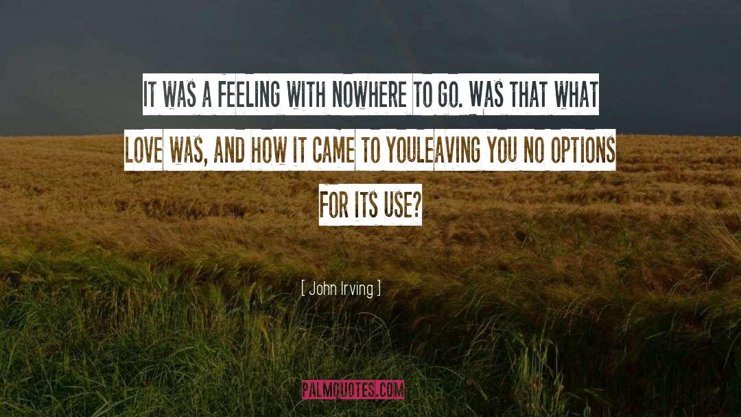 Nowhere quotes by John Irving