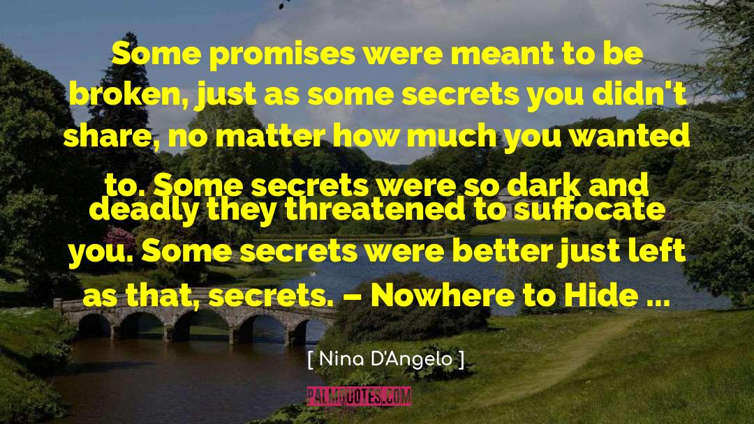 Nowhere To Hide quotes by Nina D'Angelo