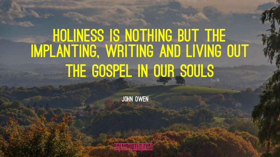 Nrhart Writing Souls quotes by John Owen