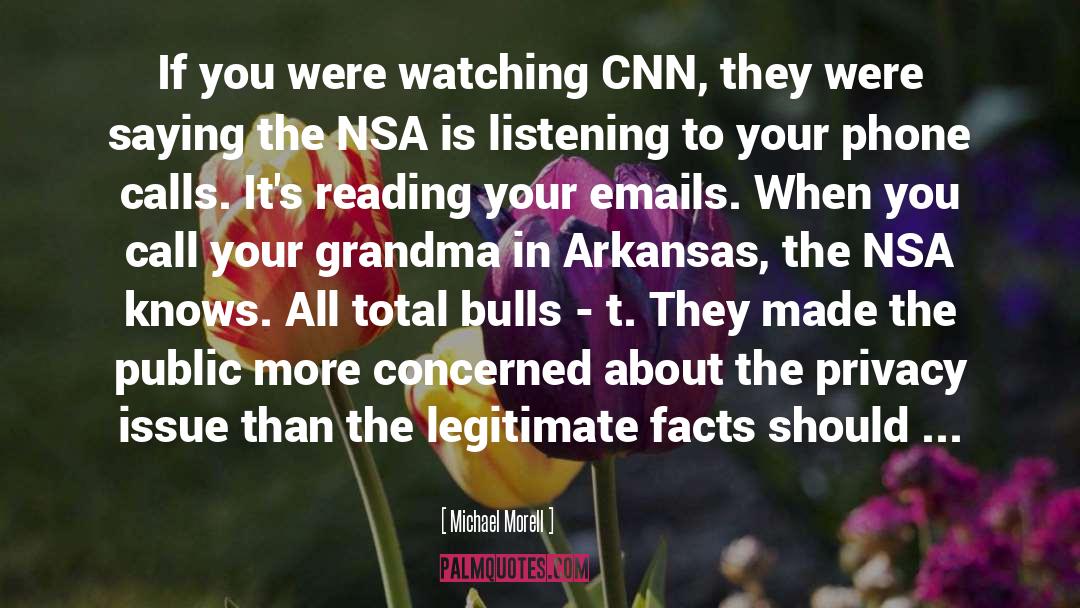 Nsa quotes by Michael Morell